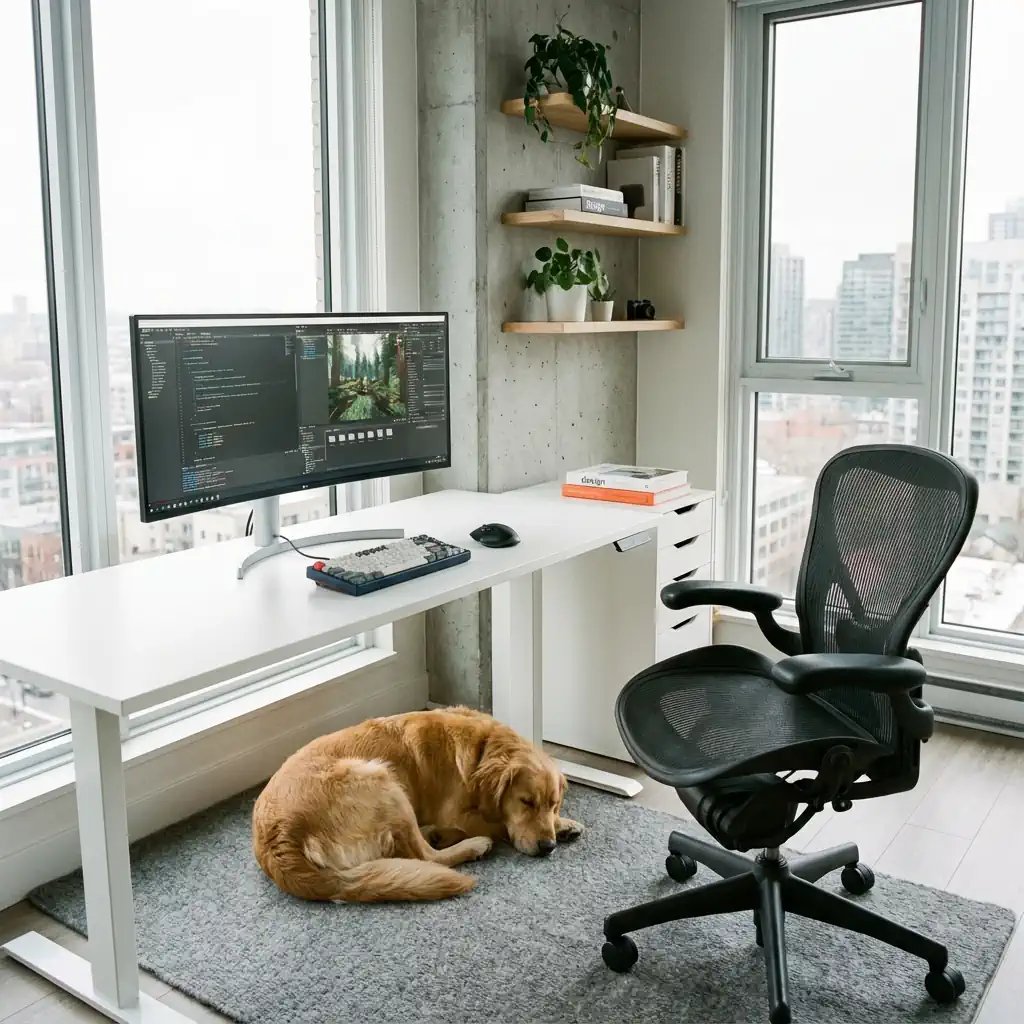 Late-night indie development: focused work on systems and balance